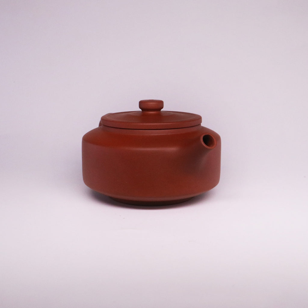 Chinese Rongchang handcrafted teapot pure handmade ceramics in traditional brown clay finish