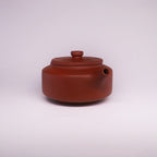Chinese Rongchang handcrafted teapot pure handmade ceramics in traditional brown clay finish