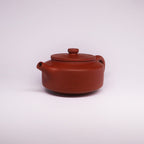 Chinese Rongchang handcrafted teapot in pure handmade ceramics with a smooth matte finish