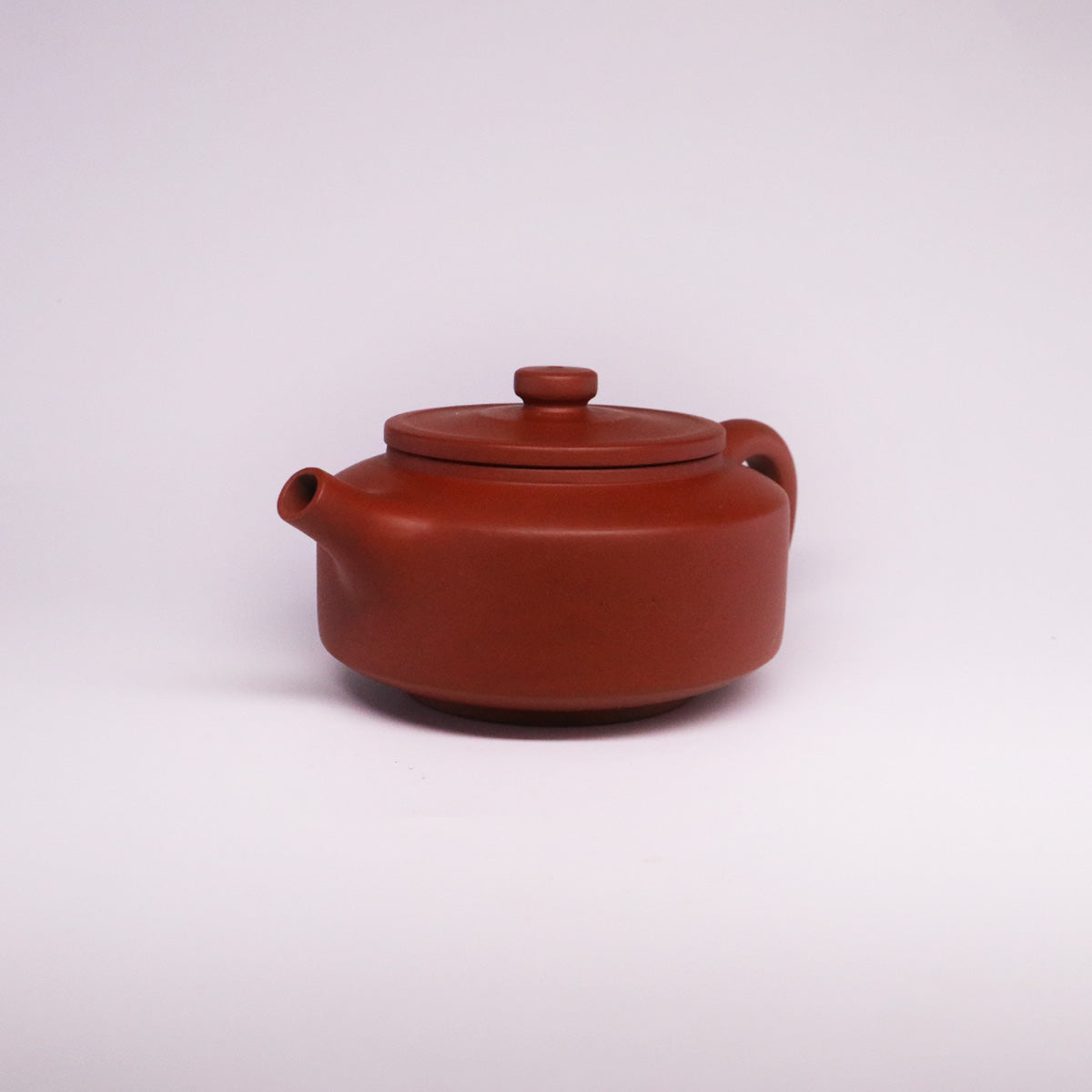Chinese Rongchang handcrafted teapot in pure handmade ceramics with a smooth matte finish