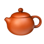 Handmade Rongchang ceramic teapot with a smooth finish and rounded lid for stylish tea serving