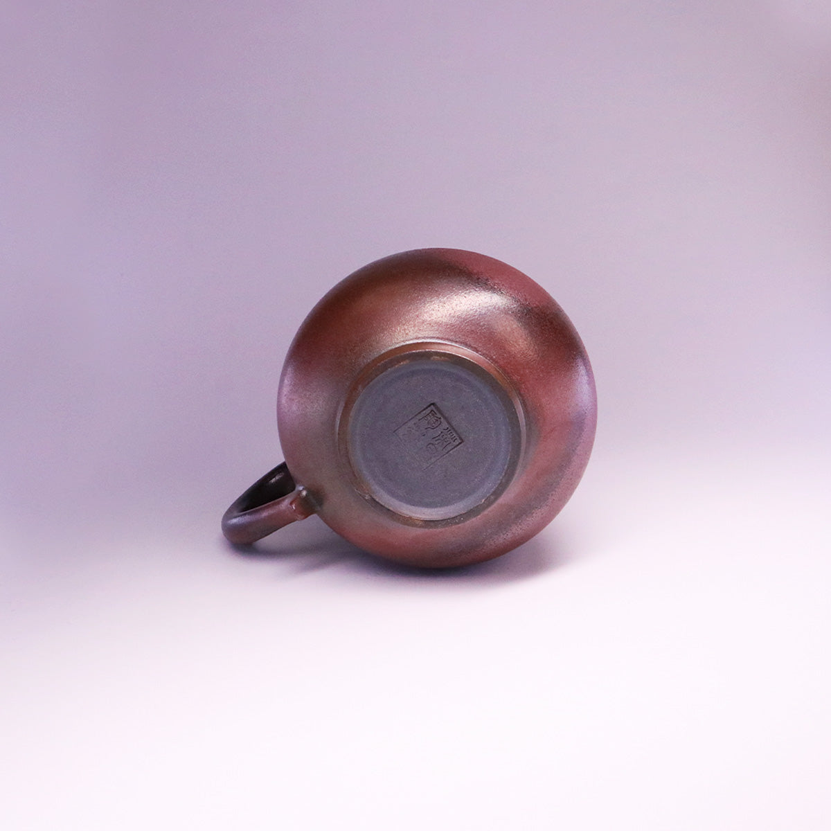 Bottom view of Chinese Rongchang ceramics Belle Cup showing pure handmade ceramic craftsmanship