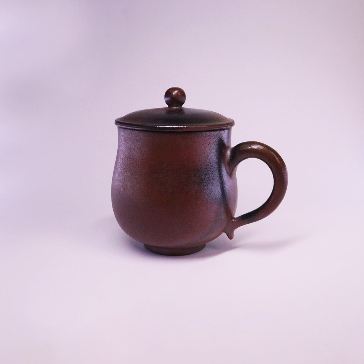 Chinese Rongchang ceramics Belle Cup pure handmade ceramic cup with lid and handle
